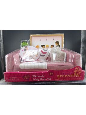 OG Lovely Living Room Set For 18-Inch Dolls By Our Generation